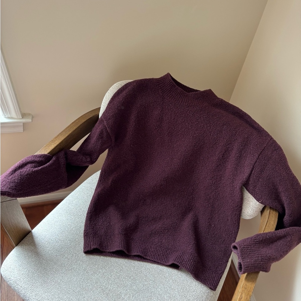 & Other Stories Rich Burgundy Sweater